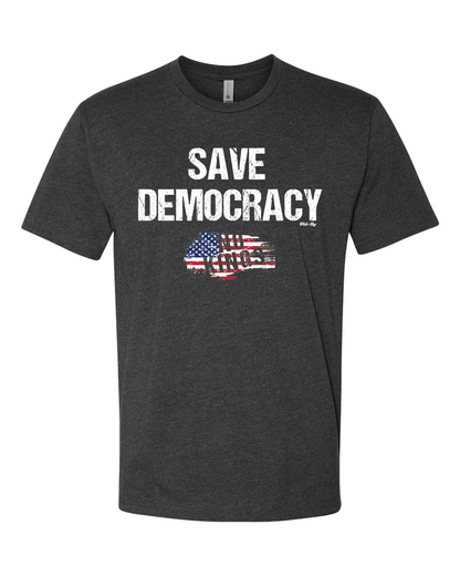"Save Democracy No Kings” T-Shirt - Political Statement Apparel
