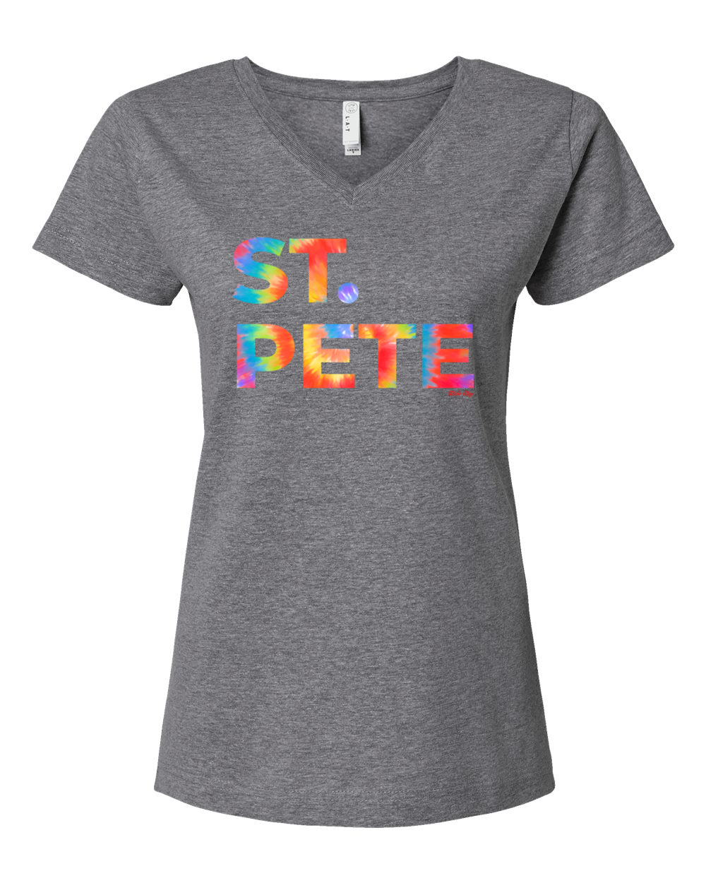 St. Pete Tie Dye V-neck